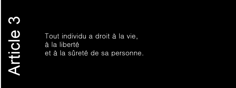 article 3 de la déclaration universelle des droits de l'Homme