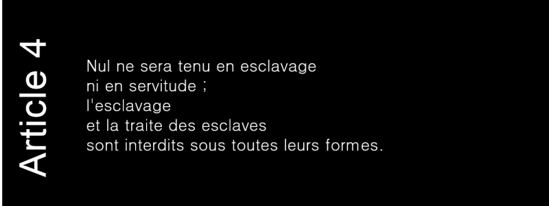 article 4 de la déclaration universelle des droits de l'homme